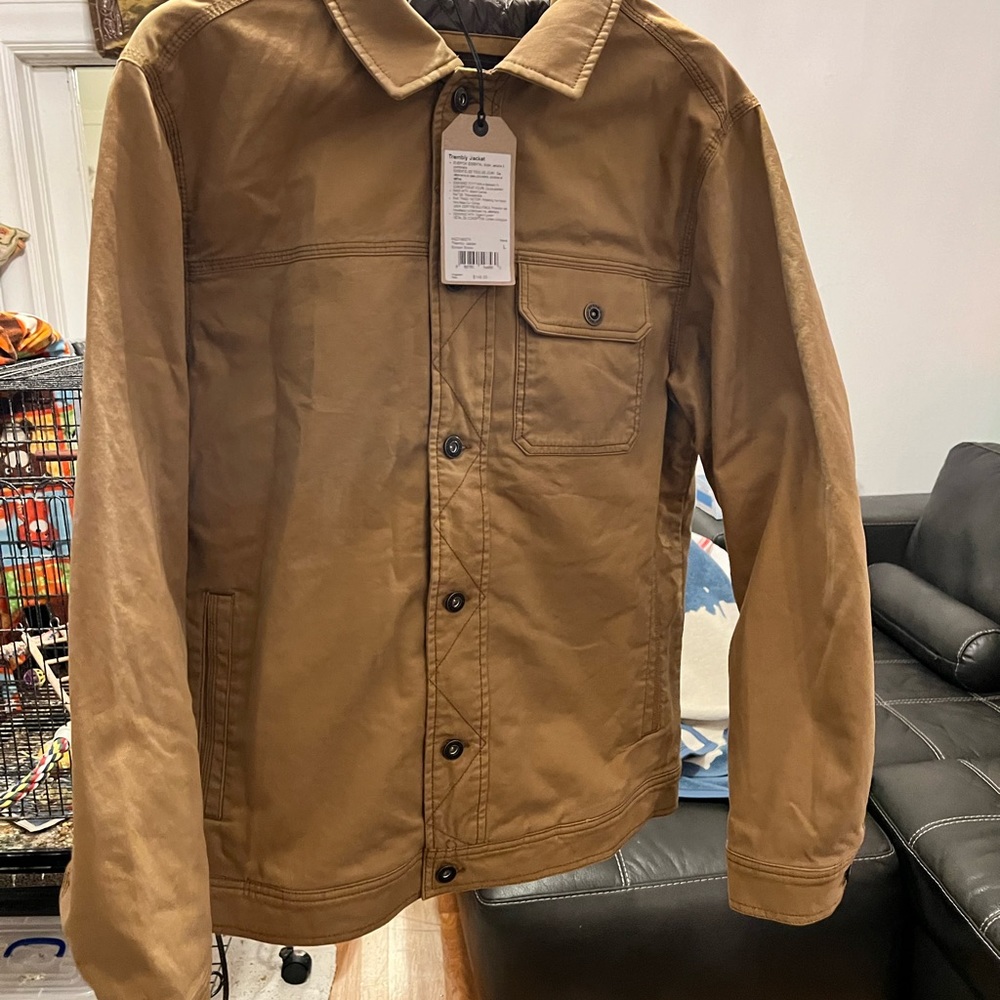 Prana Trembly Jacket men’s Large Embark Brown NWT